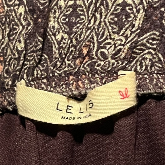 Le Lis Rayon Button Down Front Skirt Sz Small - Picture 8 of 8